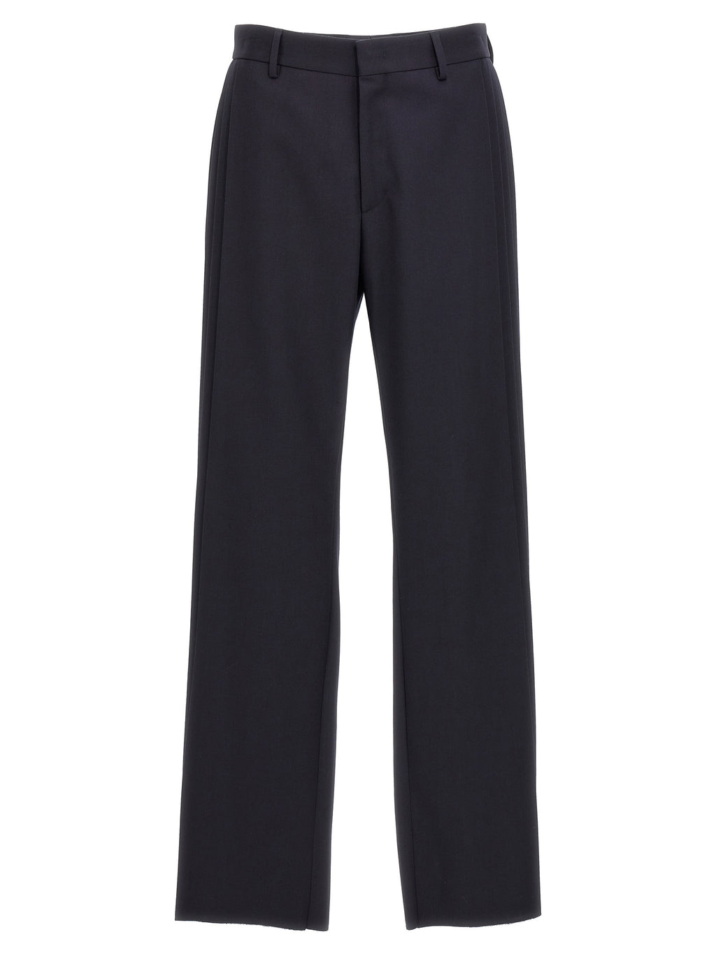 Pantalon décontracté en polyester bleu de la marque Fendi, style casual avec coupe confortable et détails modernes.