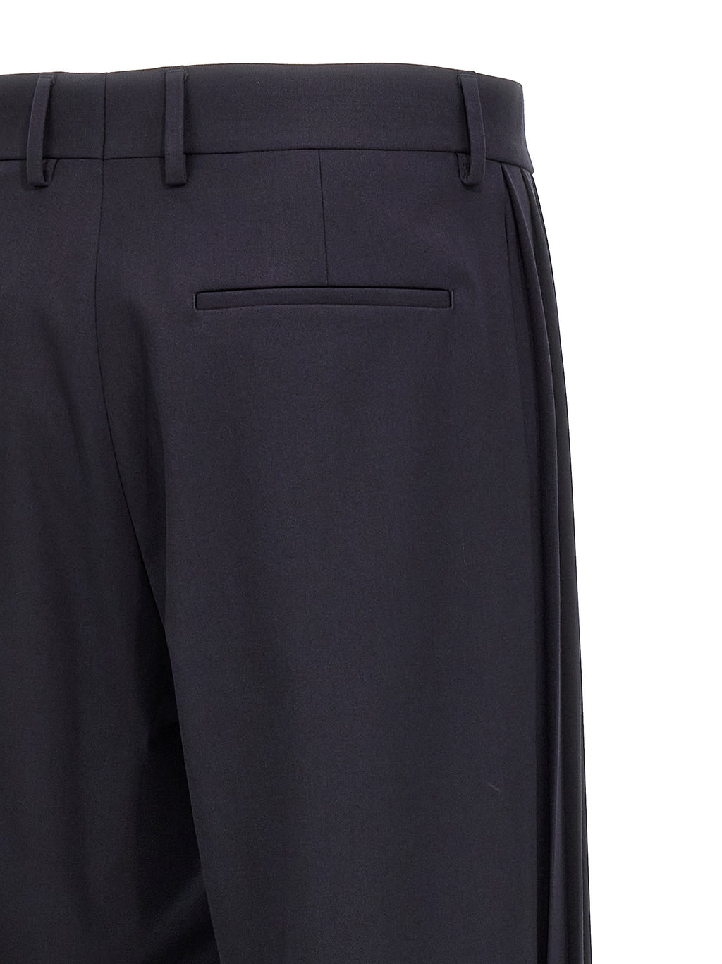 Pantalons décontractés en polyester bleu de la marque Fendi, coupe confortable et style moderne.