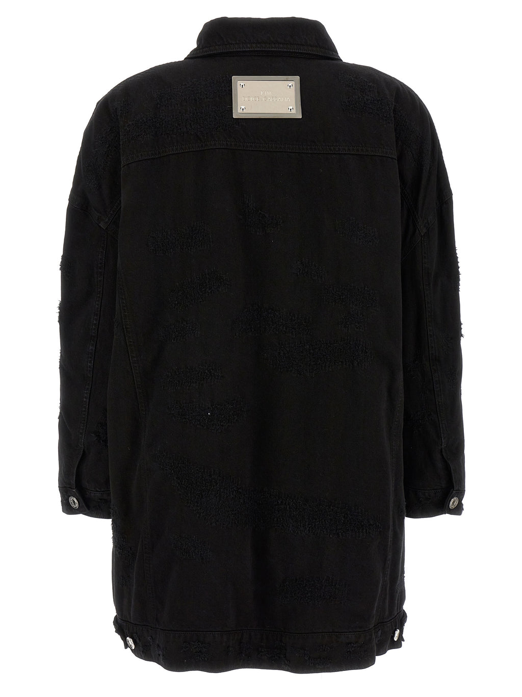 Dolce & Gabbana Schwarze Jeansjacke aus Baumwolle