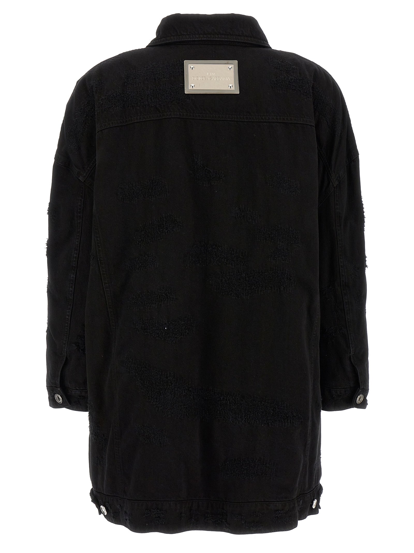 Dolce & Gabbana Schwarze Jeansjacke aus Baumwolle