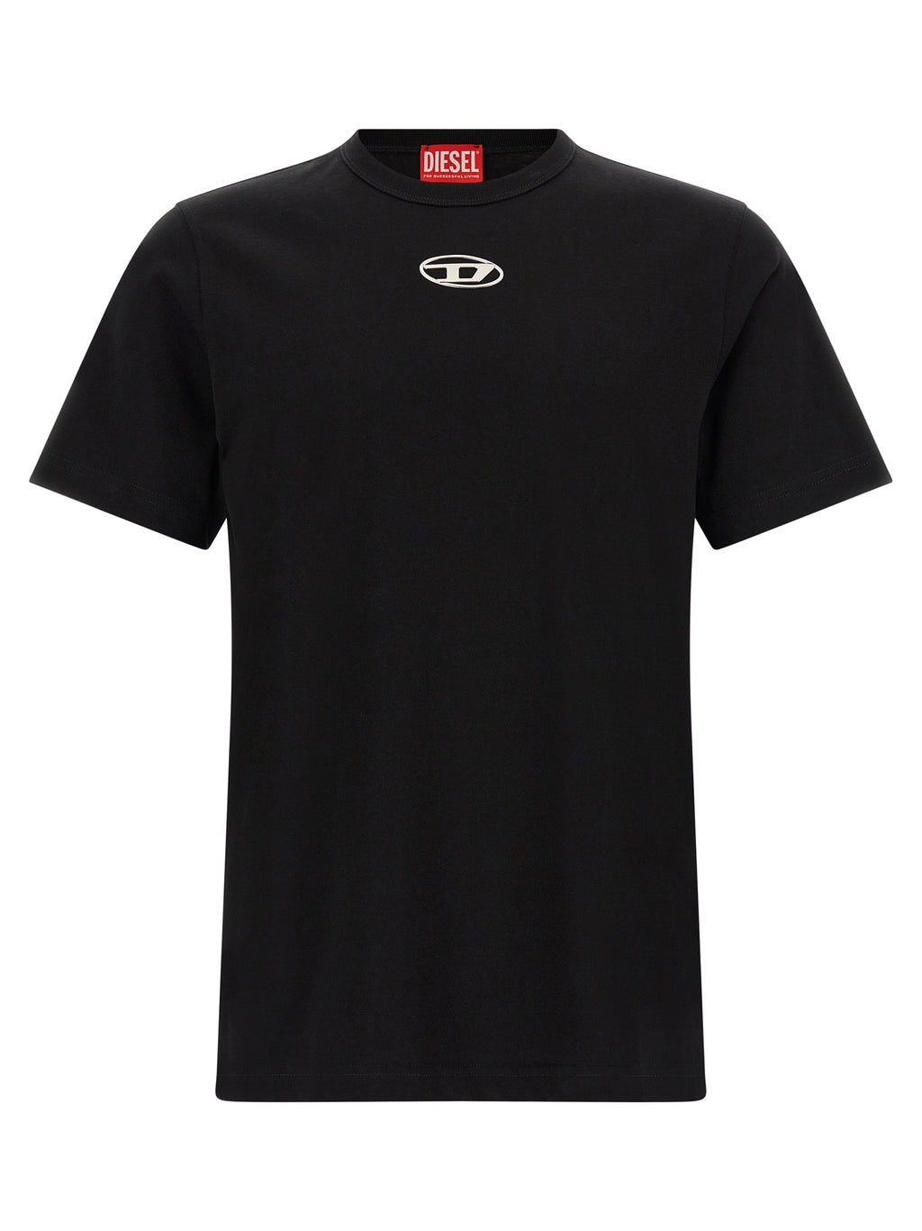 Diesel Schwarzes Baumwoll-T-Shirt