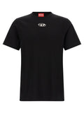 Diesel Schwarzes Baumwoll-T-Shirt