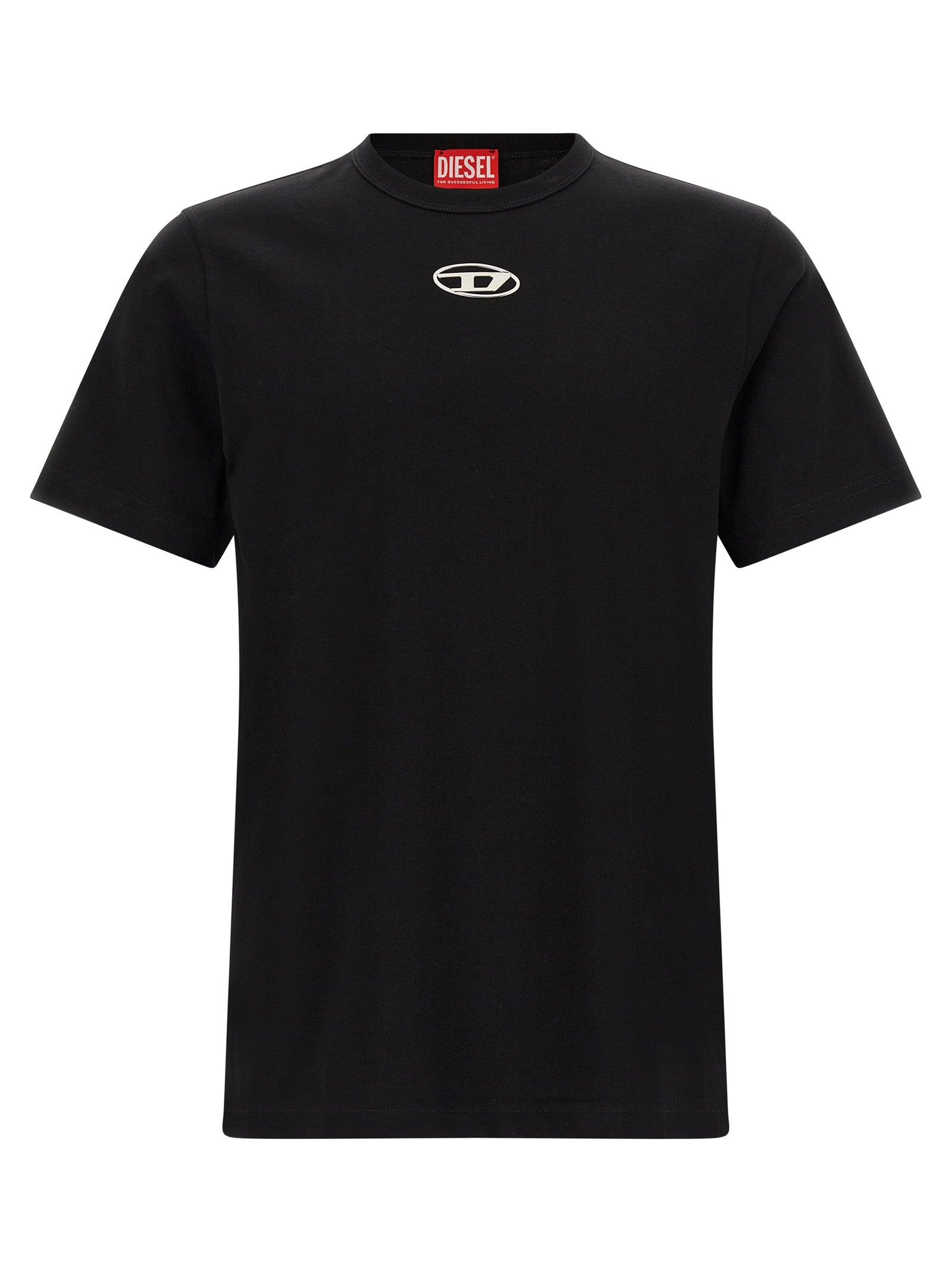 Diesel Schwarzes Baumwoll-T-Shirt