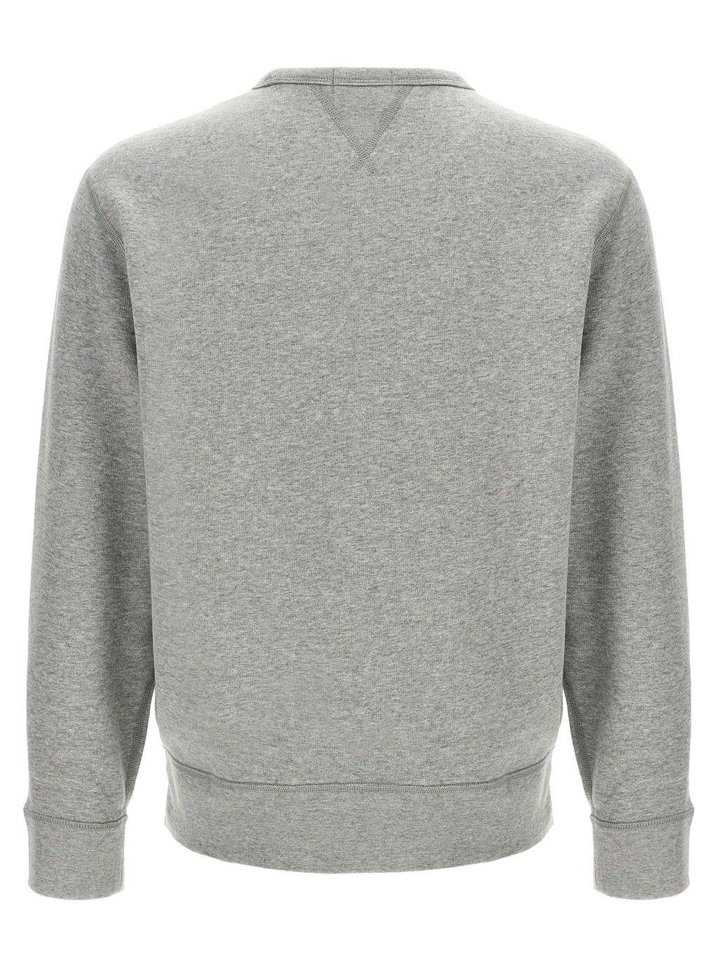 Pull gris en coton de Polo Ralph Lauren, sweat-shirt décontracté avec logo brodé sur la poitrine, image 10888219