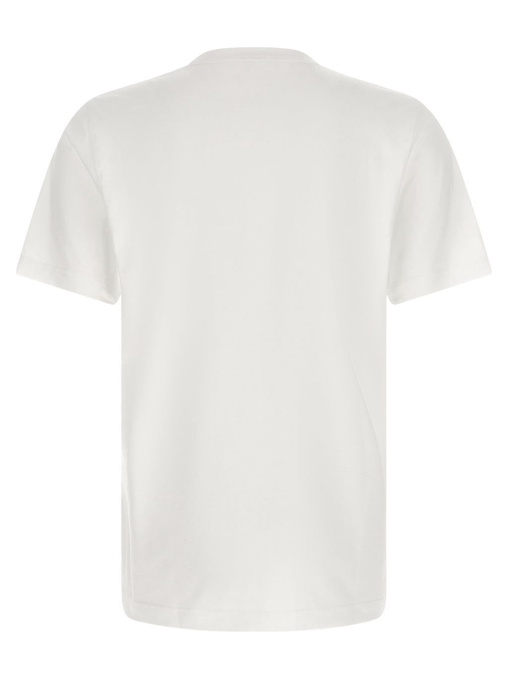 T-shirt blanc en coton de la marque Diesel, coupe classique, vue de face sur un fond neutre.