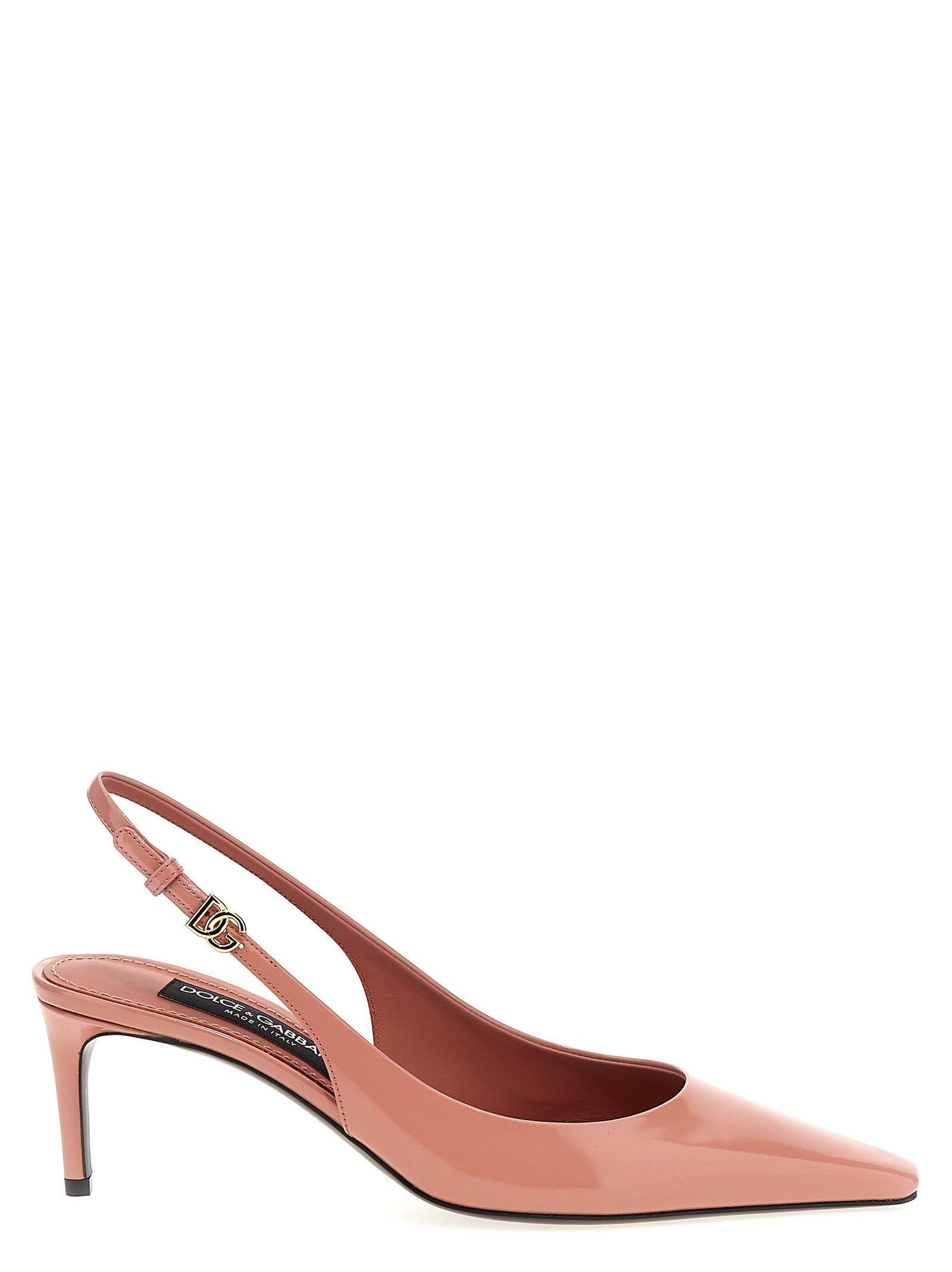 Escarpins Dolce & Gabbana en cuir de veau multicolore avec talon moyen, élégants et sophistiqués.