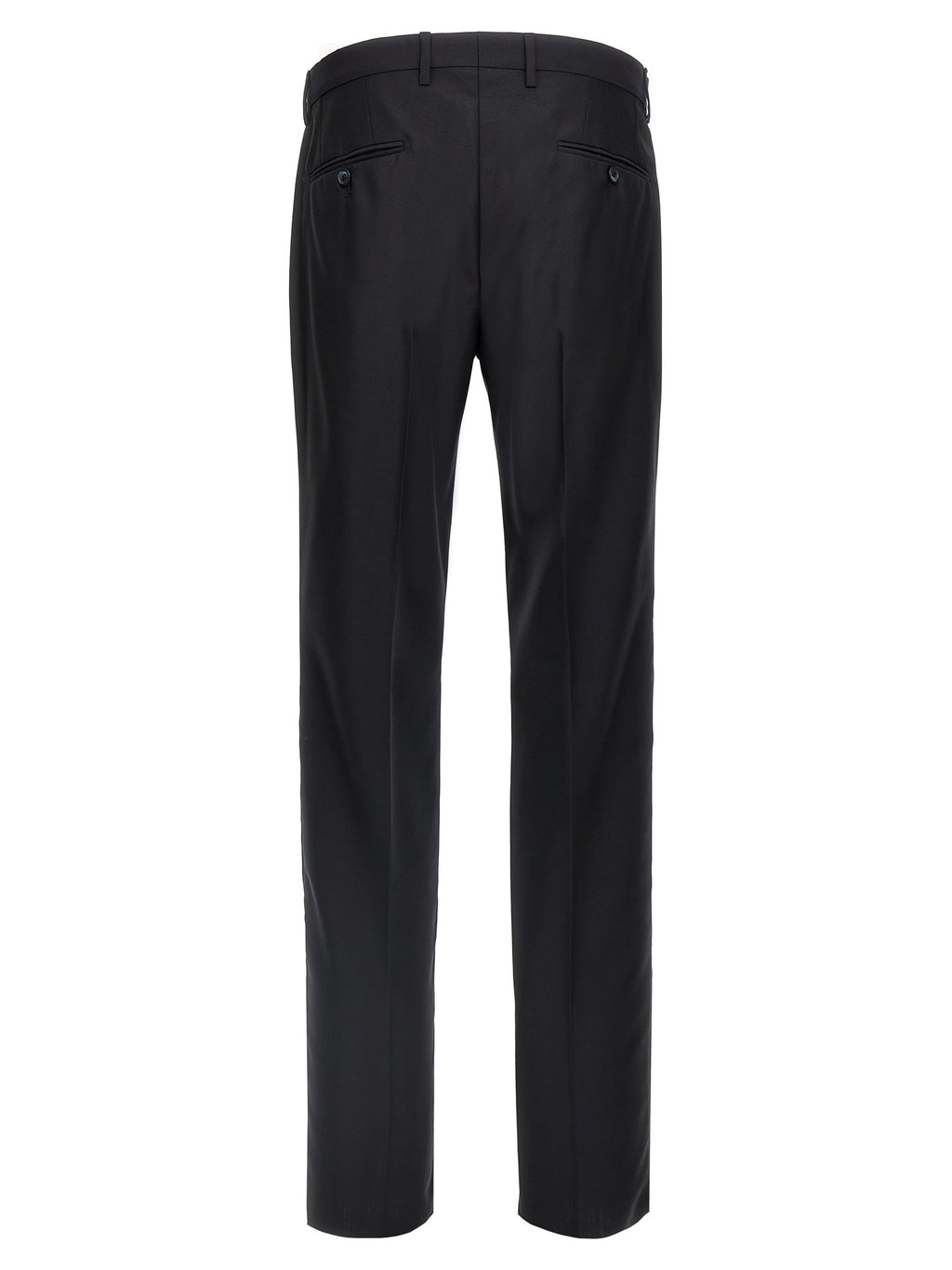 Costume deux pièces en laine vierge bleue de Dolce & Gabbana, veste et pantalon élégants, pour homme.