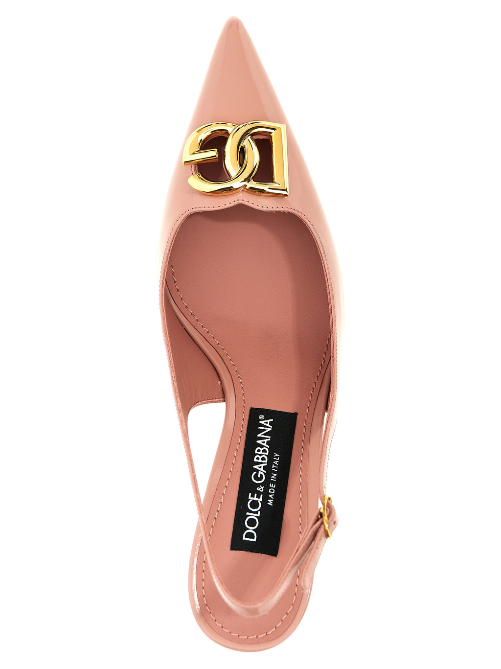 Escarpins Dolce & Gabbana en cuir de veau multicolore avec talon moyen, élégants et sophistiqués, visibles en gros plan.