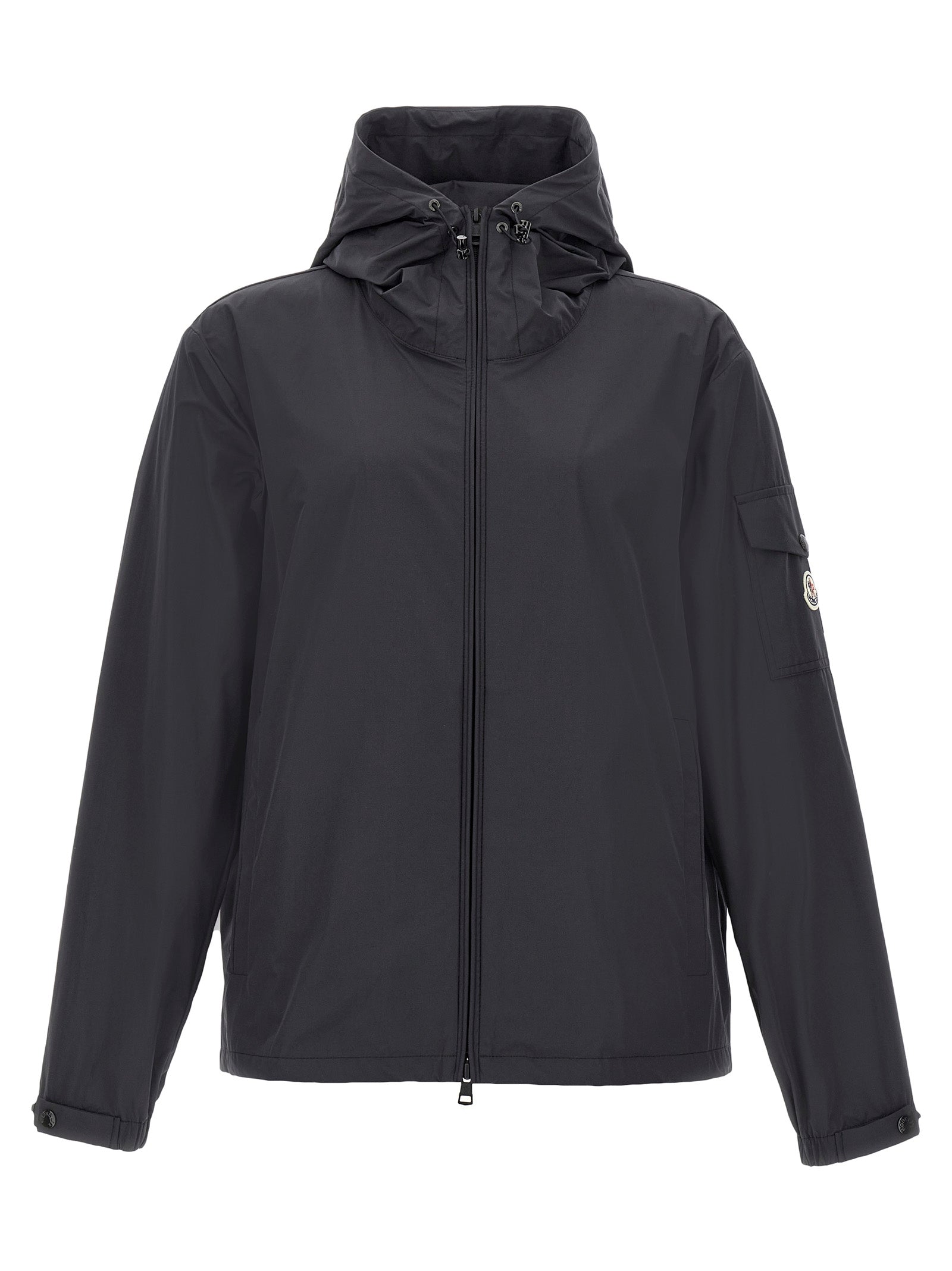 Moncler Schwarze Polyester-Shelljacke