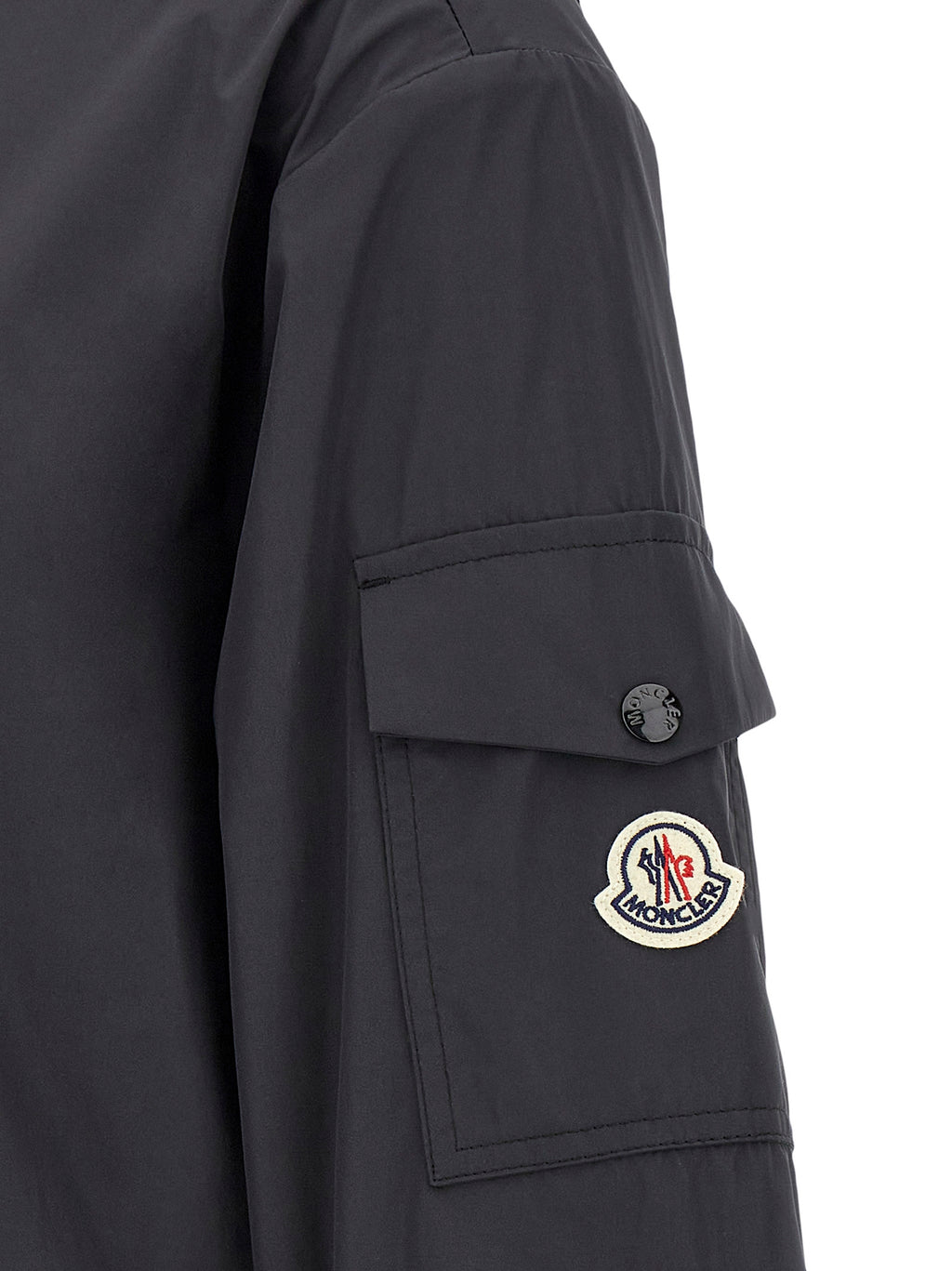 Moncler Schwarze Polyester-Shelljacke