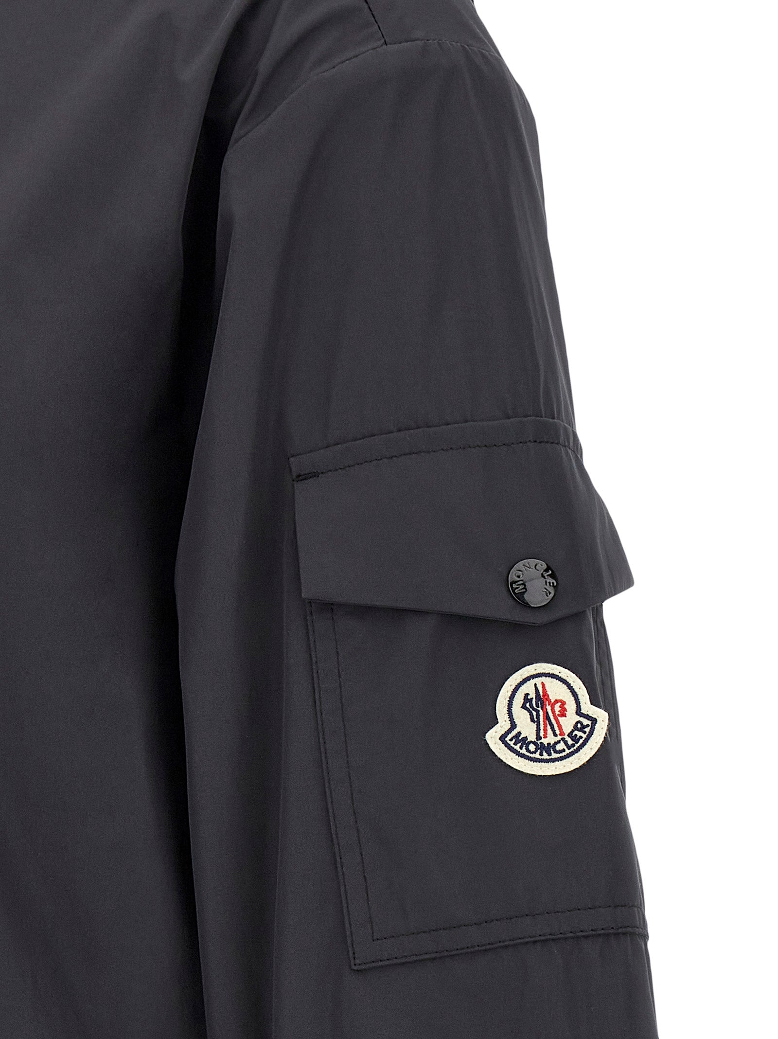 Moncler Schwarze Polyester-Shelljacke