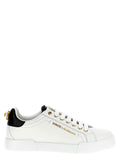 Dolce & Gabbana Bicolor-Low-Top-Sneakers aus Kalbsleder