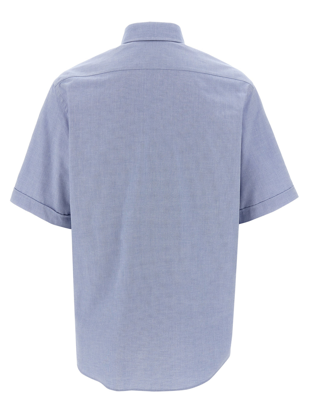 Blouse en coton bleu de Fendi, vêtement féminin élégant et confortable, avec détails de couture visibles.