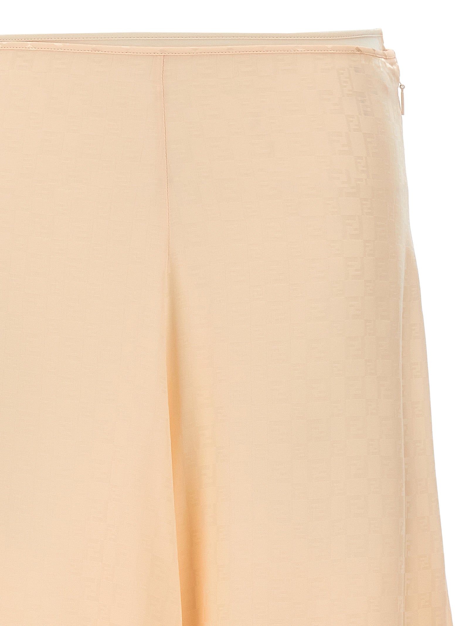 Jupe midi en soie multicolore de Fendi, silhouette élégante avec motif vibrant, parfait pour une tenue sophistiquée.