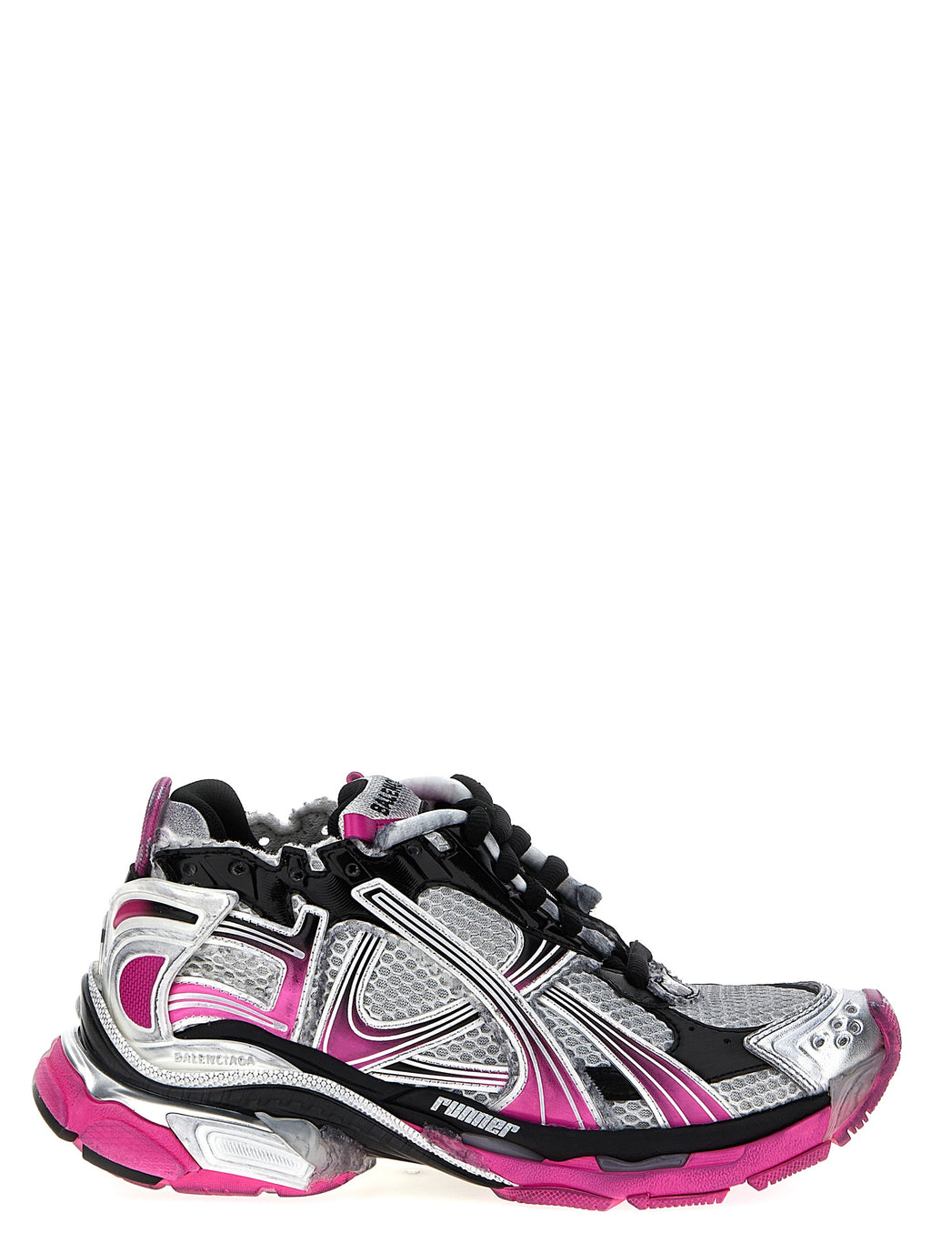 Chaussures de sport Balenciaga multicolores en polyéthylène, baskets athlétiques modernes et stylées.