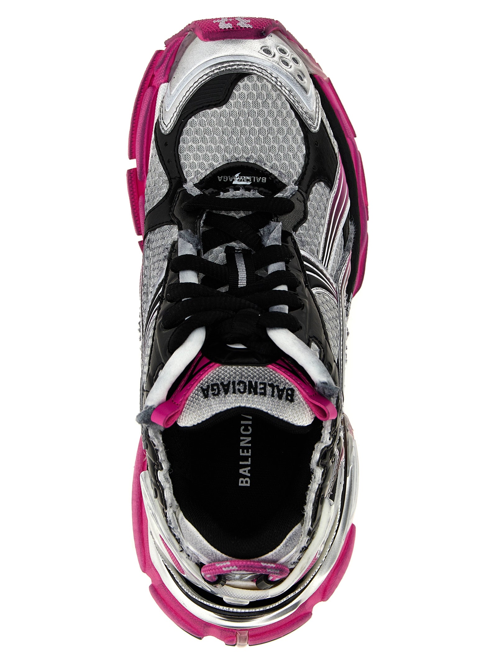 Chaussures de sport Balenciaga multicolores en polyéthylène, baskets athlétiques modernes avec design coloré et tendance.