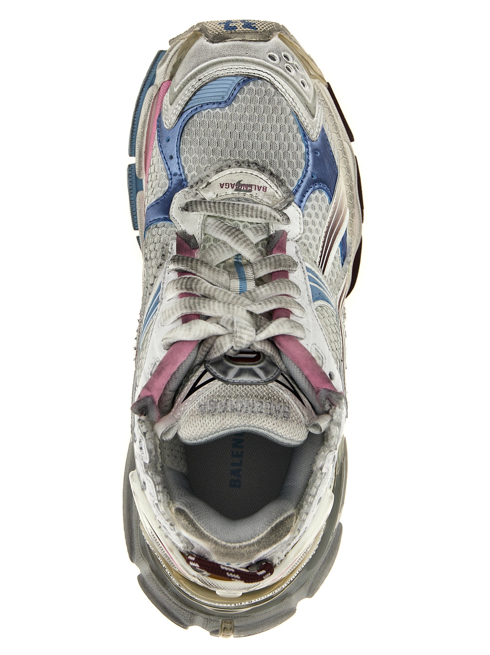 Chaussures de sport Balenciaga multicolores en polyéthylène, baskets athlétiques avec design moderne et coloré.