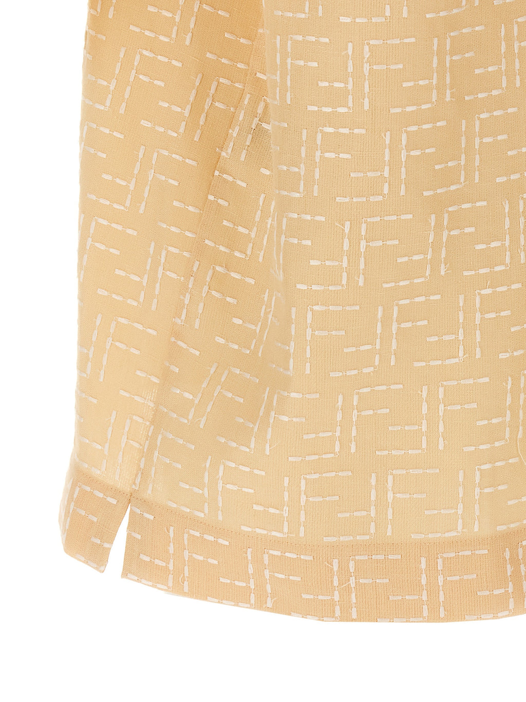 Fendi Bluse aus beigem Leinen