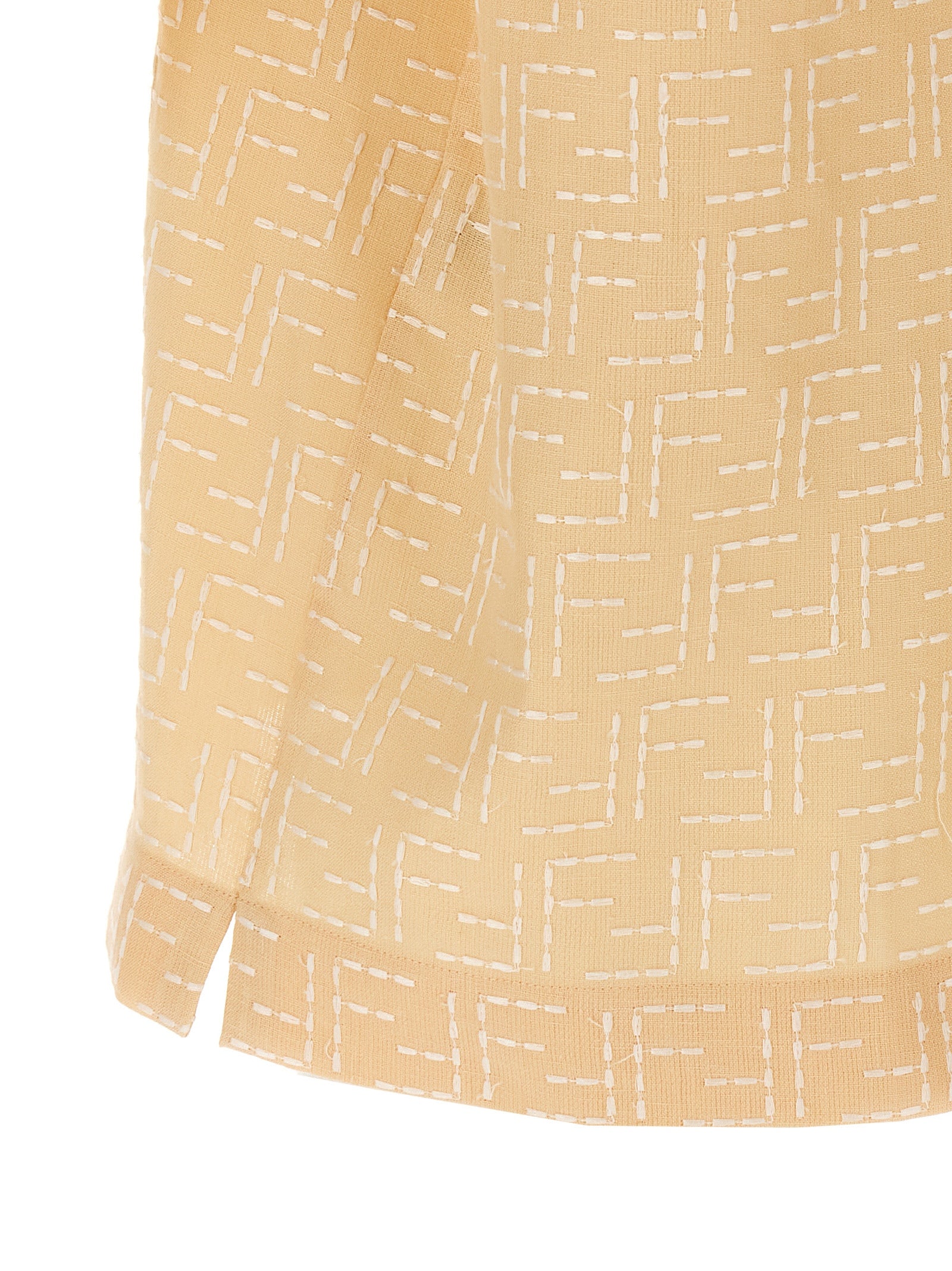 Fendi Bluse aus beigem Leinen