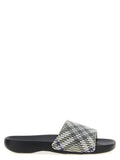 Sandales multicolores en polyuréthane de Burberry, avec design élégant et logo visible, parfaites pour un style sophistiqué.
