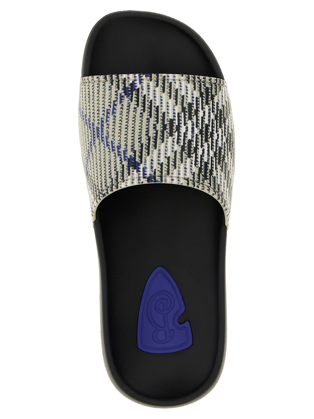 Sandales multicolores en polyuréthane de la marque Burberry, avec design élégant et confortable.