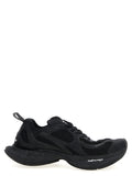 Basketball Balenciaga en polyester noir, sneakers de sport élégantes avec design moderne et semelle robuste.
