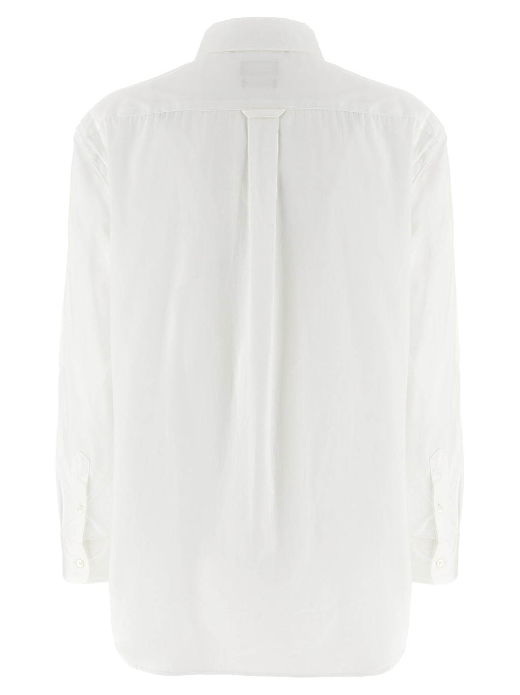Chemise en coton blanche Polo Ralph Lauren, coupe classique, avec col et boutons, vue de face.