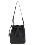 Sac bandoulière en cuir bicolore Saint Laurent, style élégant, avec détails en cuir de veau, pour un look sophistiqué.