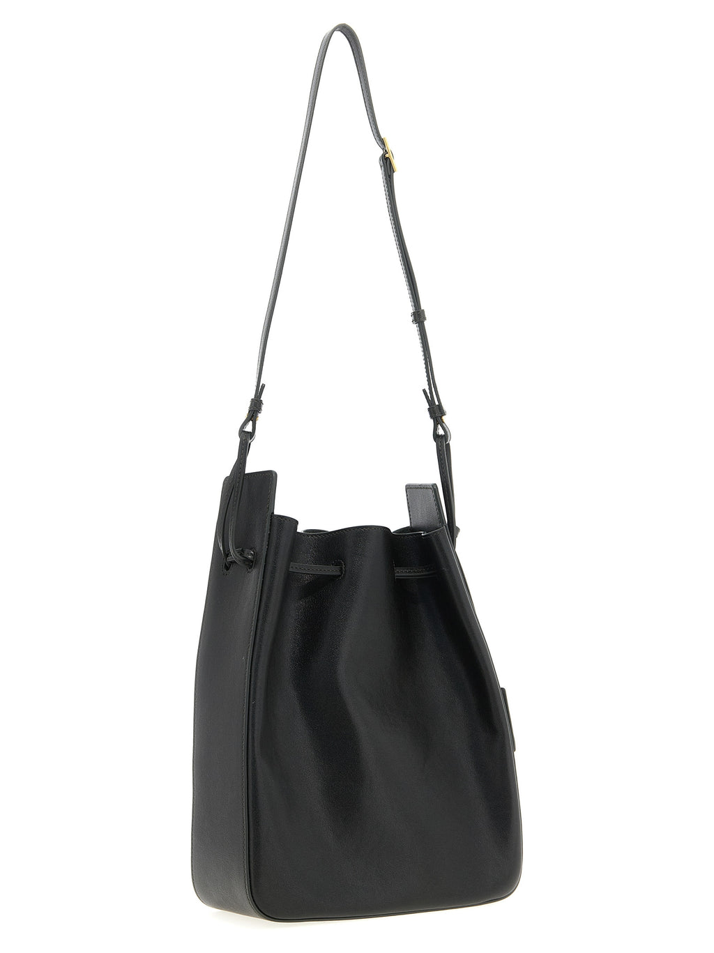 Sac bandoulière Saint Laurent en cuir bicolore pour femme, style élégant et moderne, avec détails en cuir lisse et finition soignée.