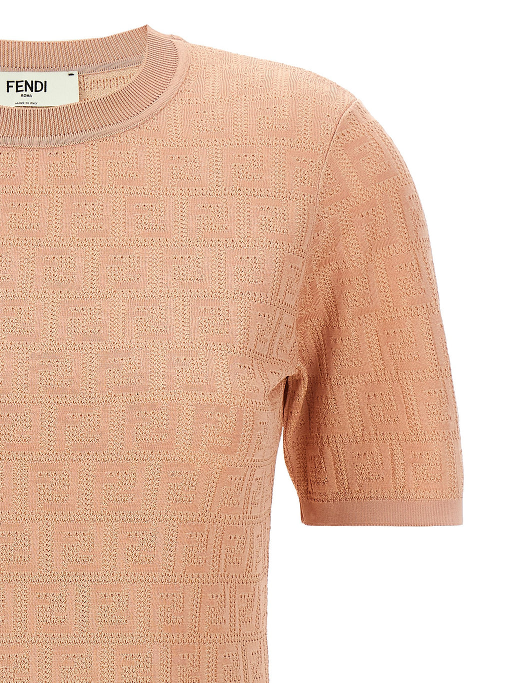 Robe courte en coton multicolore de Fendi, style élégant avec motif coloré, parfait pour une tenue estivale.