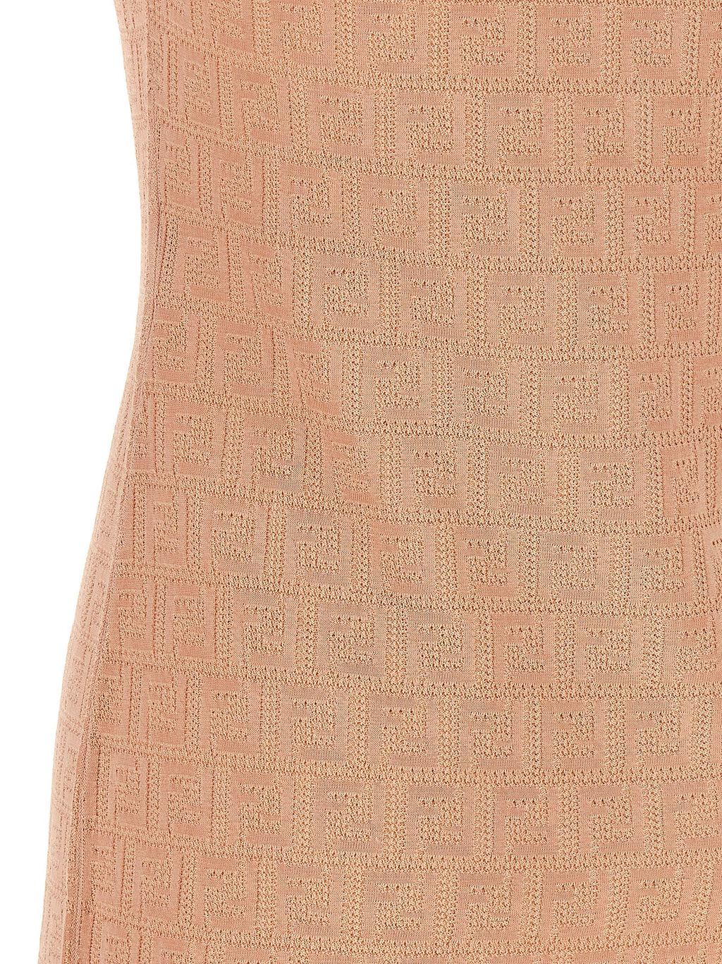 Robe courte en coton multicolore Fendi avec design coloré et élégant, adaptée pour un style tendance et sophistiqué.