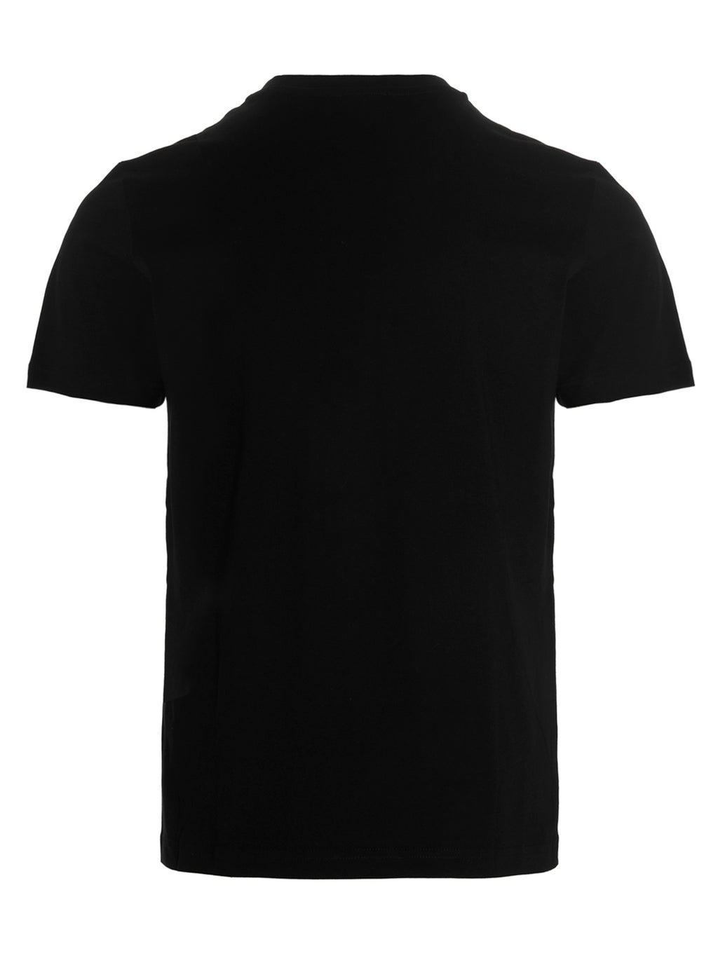 T-shirt en coton noir Diesel, coupe classique avec logo Diesel visible sur la poitrine, image de style décontracté.