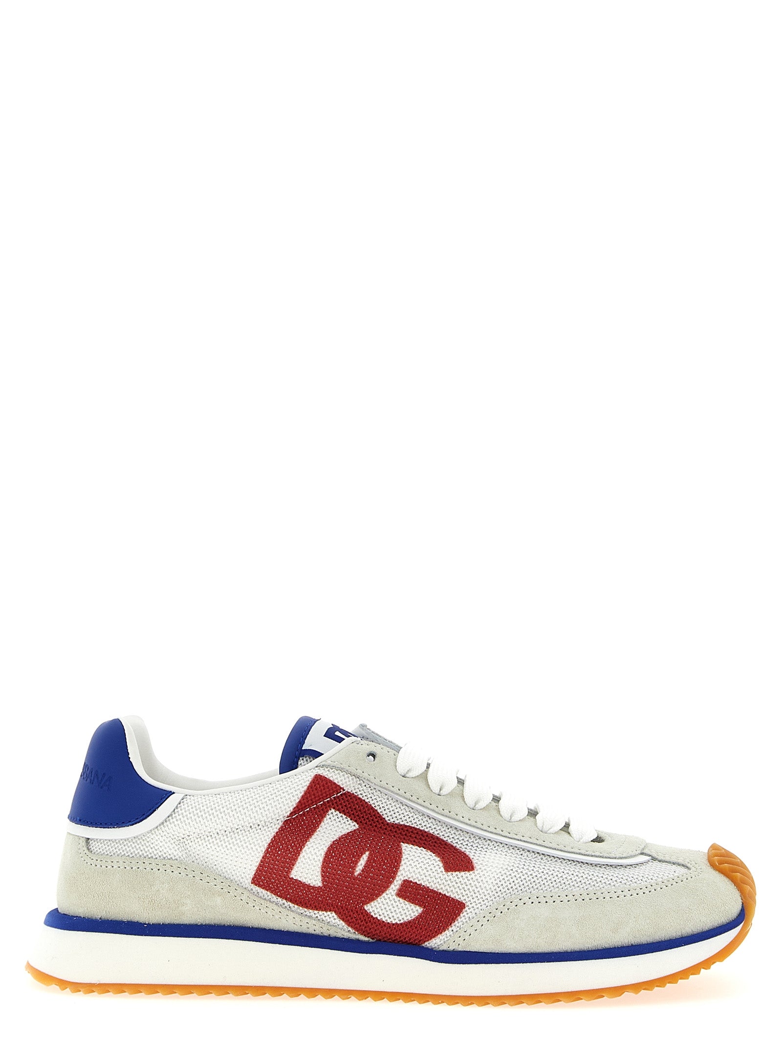 Chaussures de sport multicolores en polyester Dolce & Gabbana, sneakers athlétiques avec design coloré et moderne.