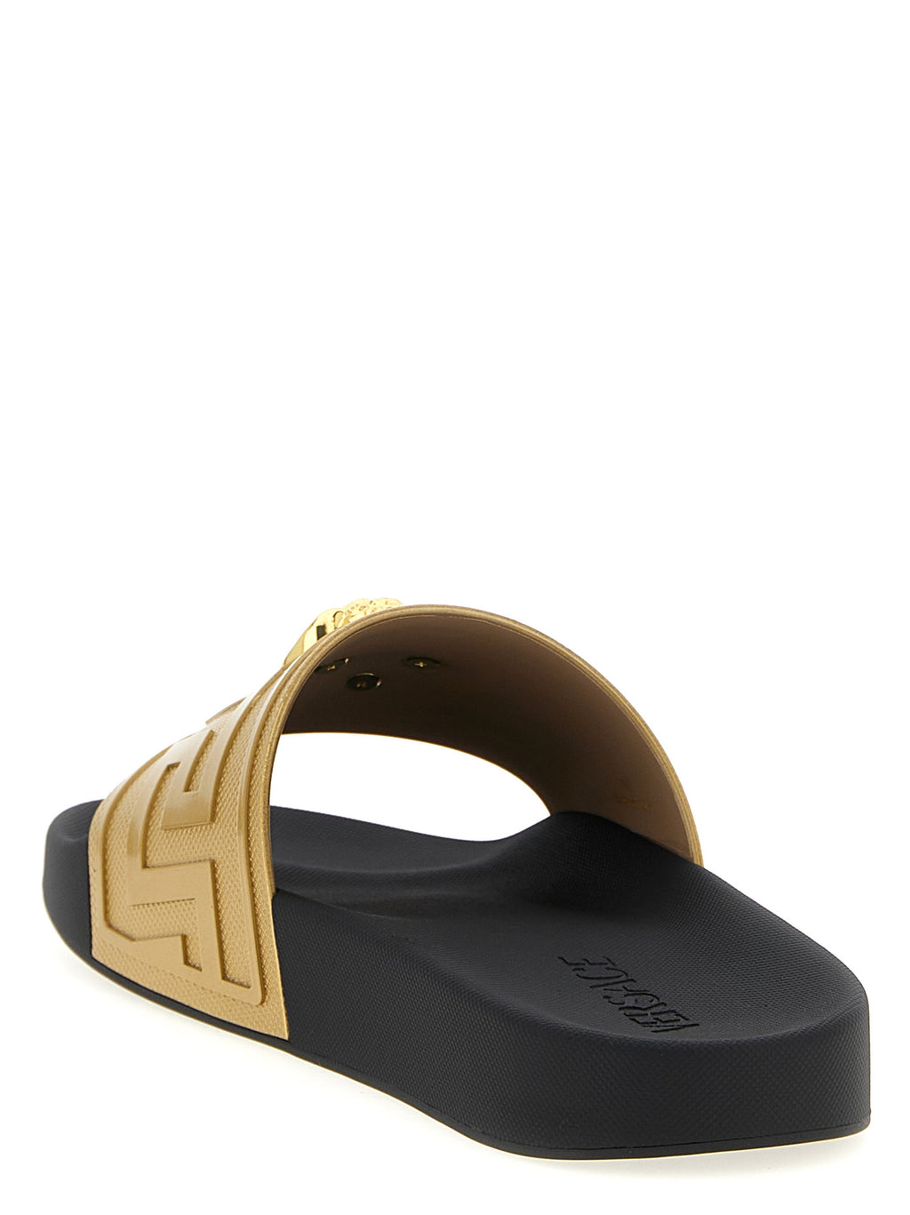 Versace Gold Glass Slides