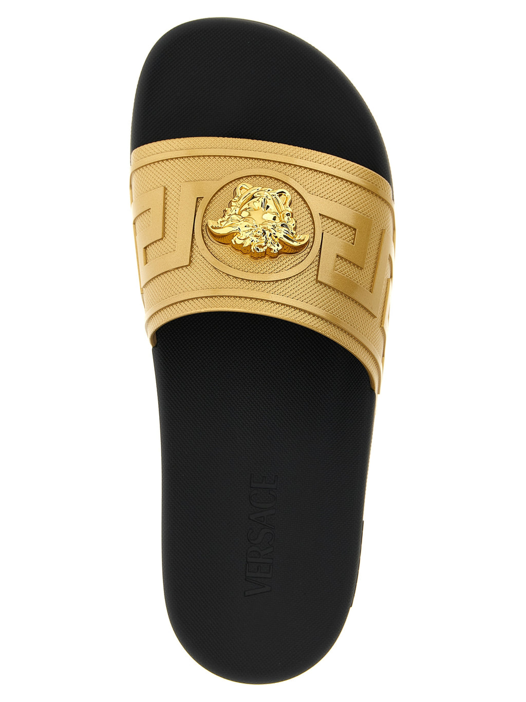 Versace Gold Glass Slides