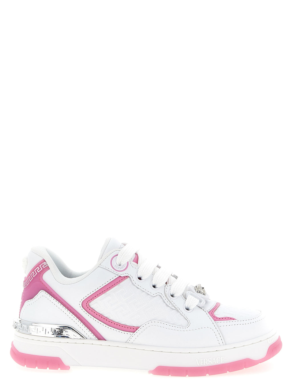 Versace Multicolor-Sneaker aus Kalbsleder