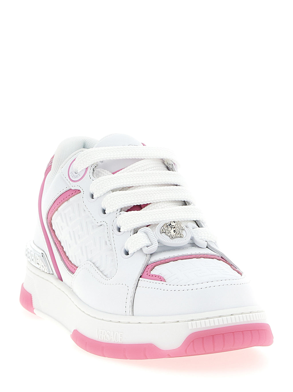 Versace Multicolor-Sneaker aus Kalbsleder