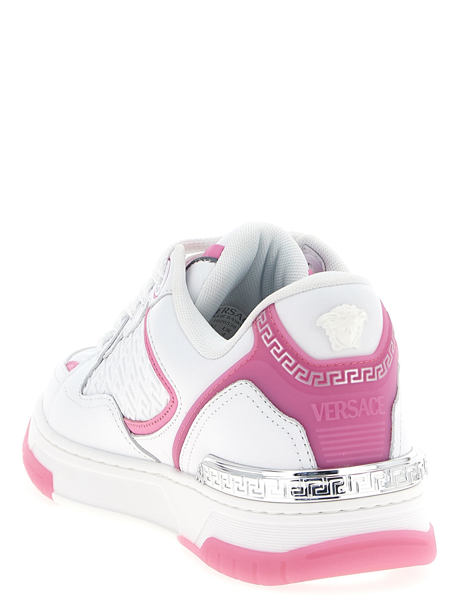 Versace Multicolor-Sneaker aus Kalbsleder