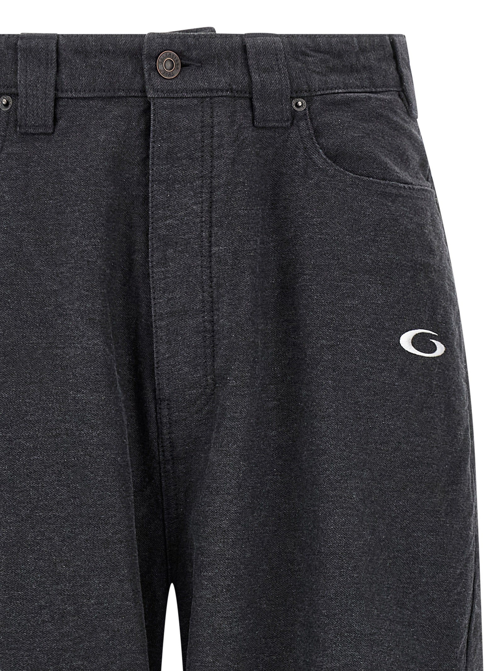 Pantalon décontracté gris en coton de la marque Balenciaga, avec coupe confortable et style moderne.