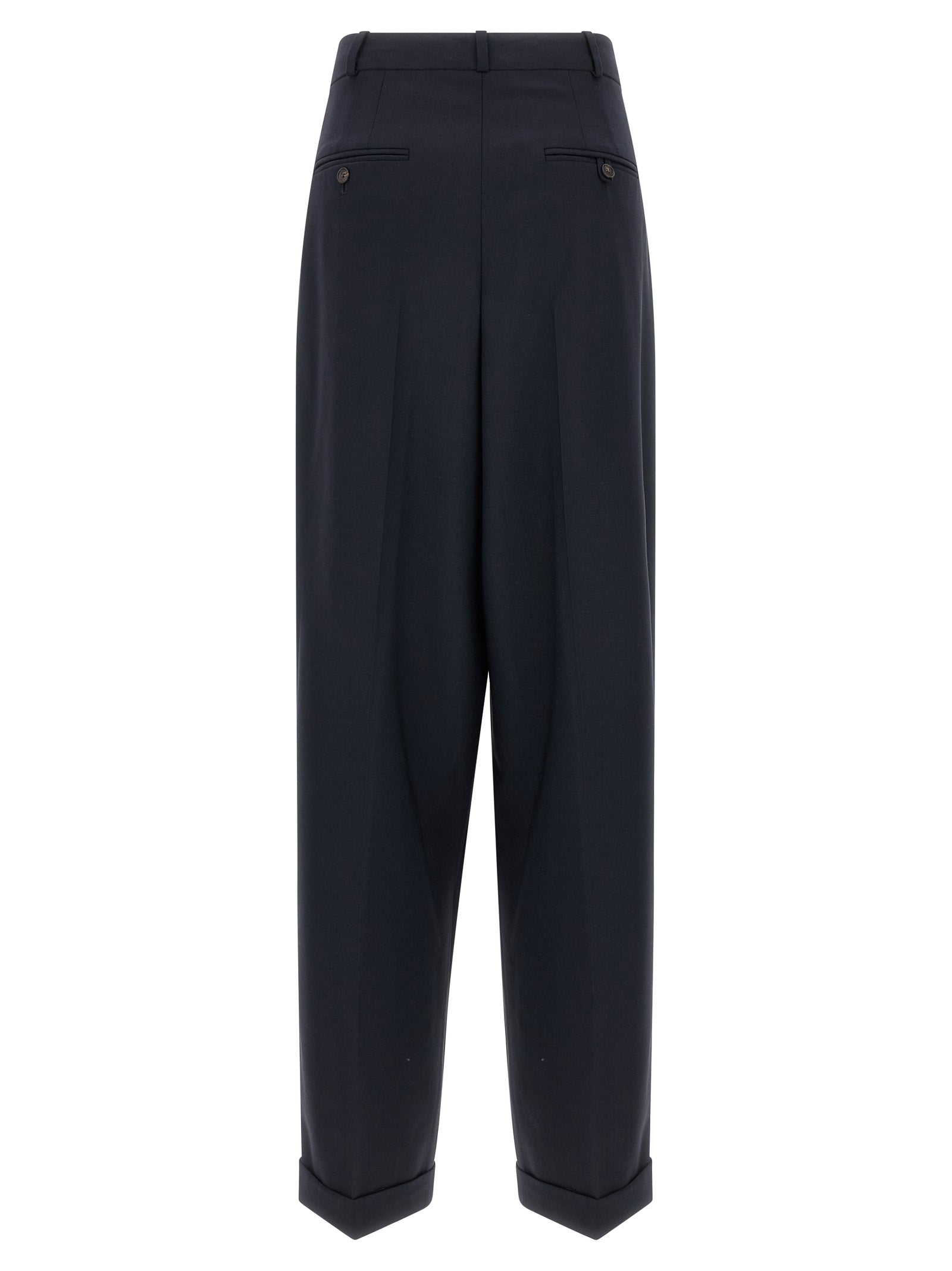 Pantalon décontracté en laine bleue de Polo Ralph Lauren, ajusté et élégant, pour un style casual et sophistiqué.