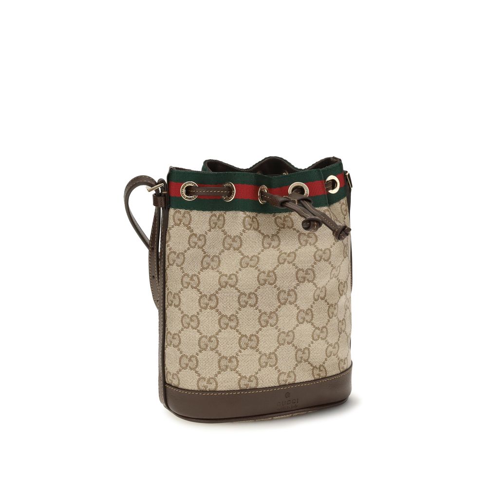 Gucci Beigefarbene Korbtasche aus Baumwolle