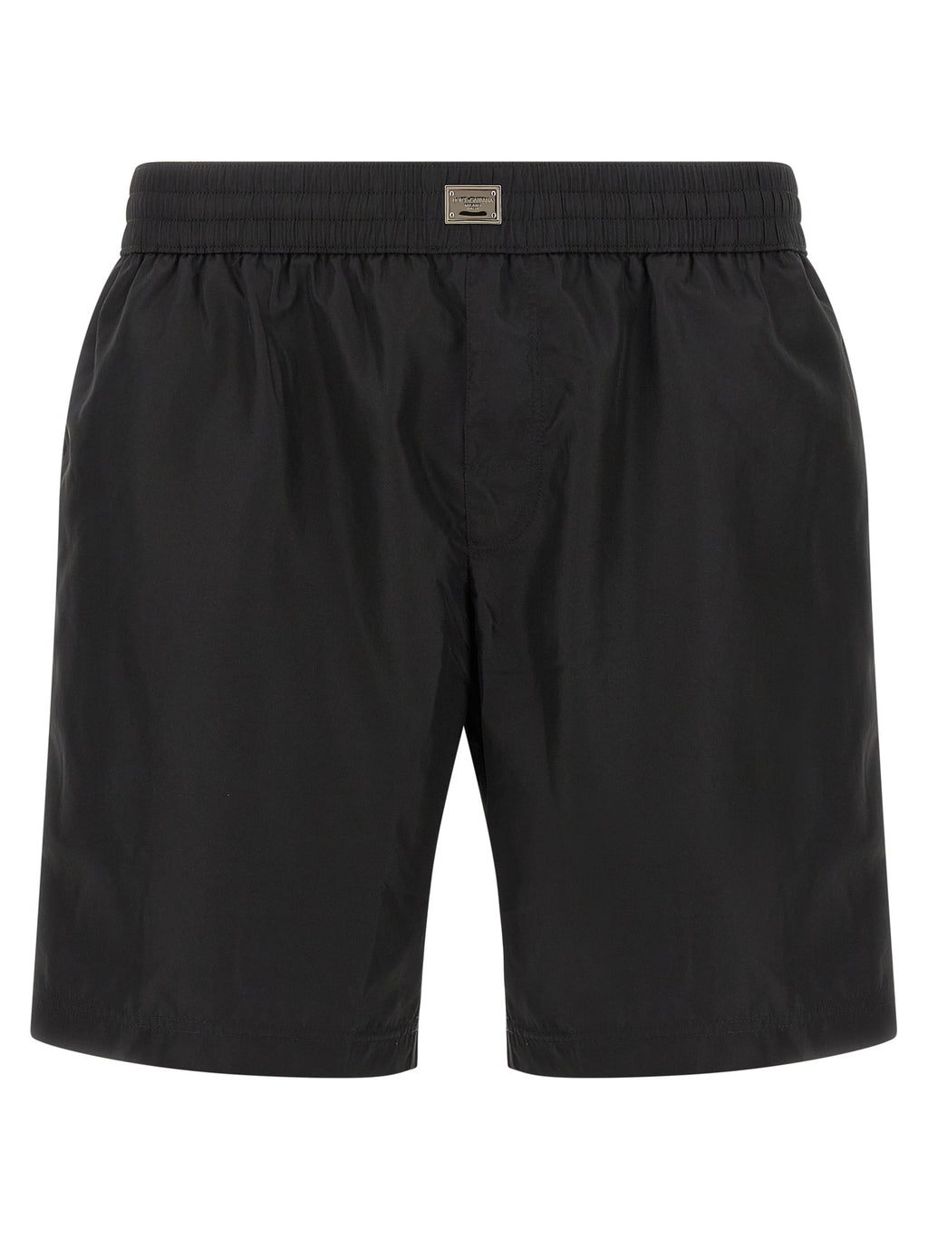 Shorts de bain noirs en polyamide Dolce & Gabbana, style élégant et confortable pour la plage ou la piscine.