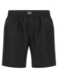 Shorts de bain noirs en polyamide Dolce & Gabbana, style élégant et confortable pour la plage ou la piscine.