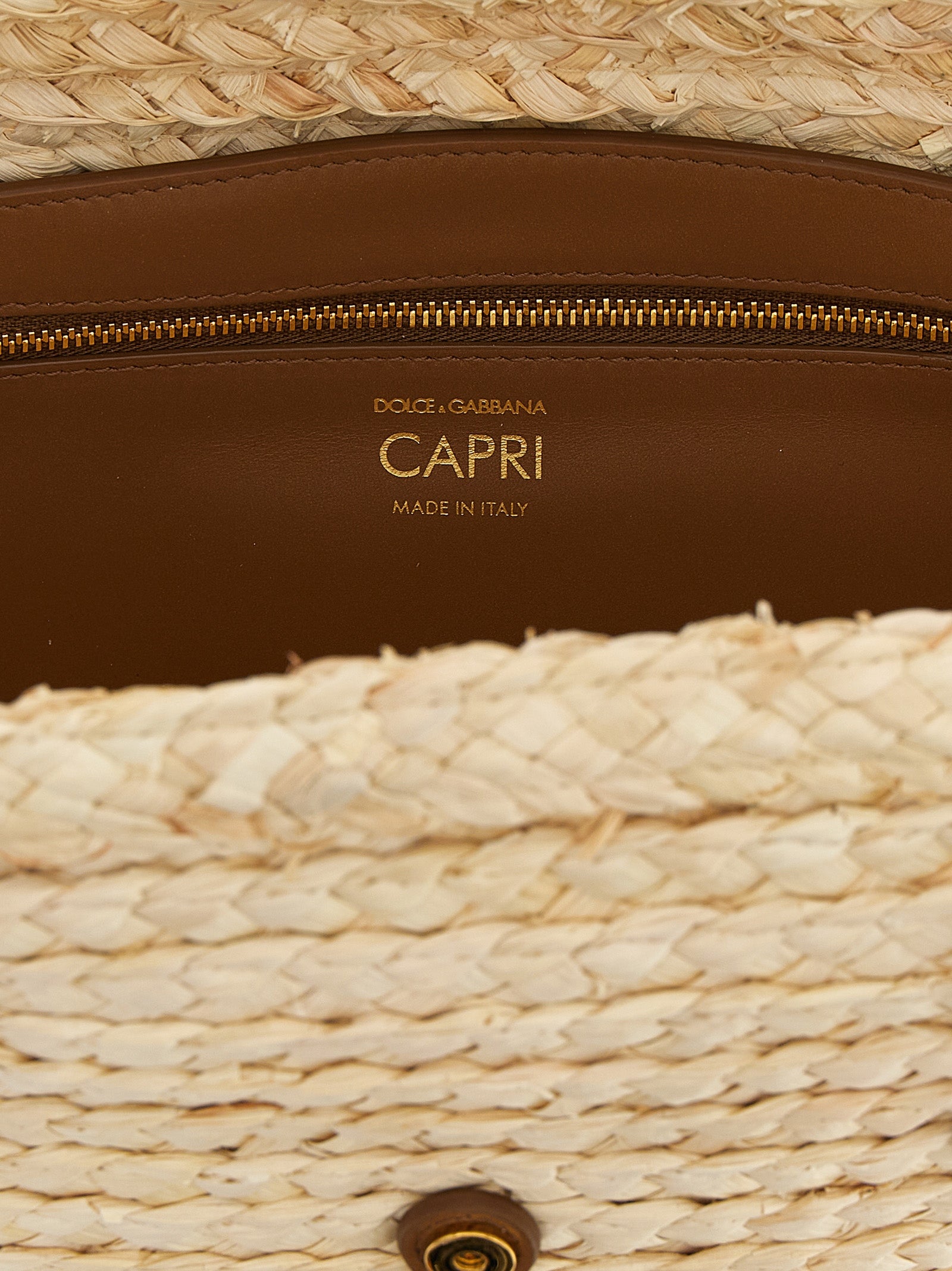 Dolce & Gabbana Beige Cork Shoulder Bag