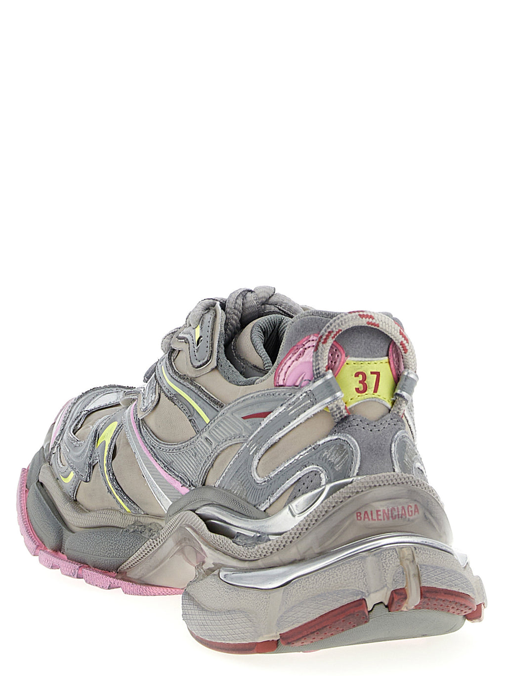 Chaussures de sport Balenciaga multicolores en polyéthylène, sneakers athlétiques modernes et tendance.