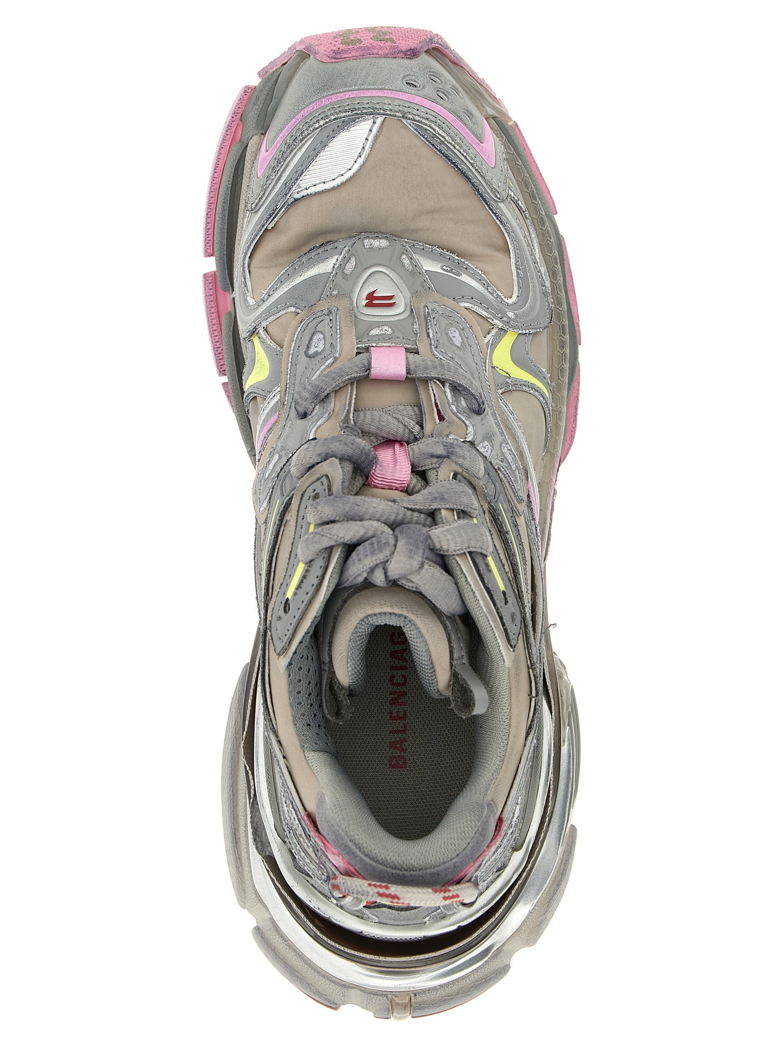 Chaussures de sport Balenciaga multicolores en polyéthylène, baskets athlétiques modernes avec design coloré et tendance.