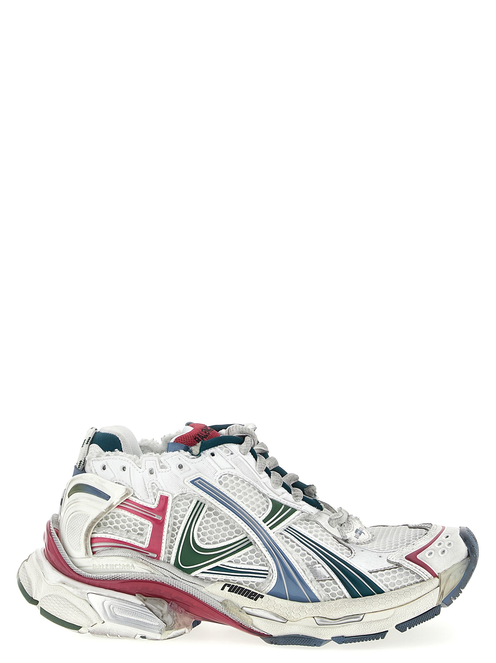 Chaussures de sport Balenciaga multicolores en polyéthylène, sneakers athlétiques modernes et colorés.