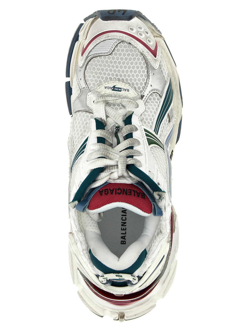 Chaussures de sport Balenciaga multicolores en polyéthylène, baskets athlétiques modernes et tendance.