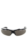 Lunettes de soleil Balenciaga en polyamide noir avec monture élégante et modernes, vues de face.