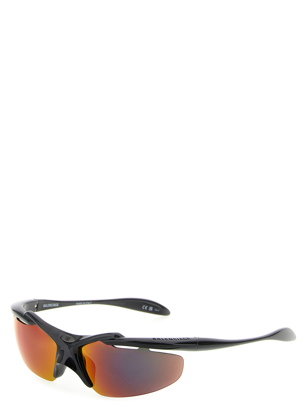 Lunettes de soleil Balenciaga multicolores en polyamide, avec monture tendance et verres foncés.